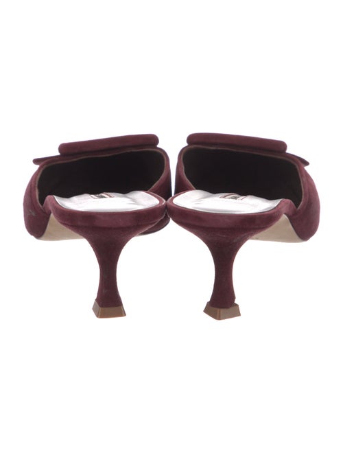 Manolo Blahnik Suede Mules