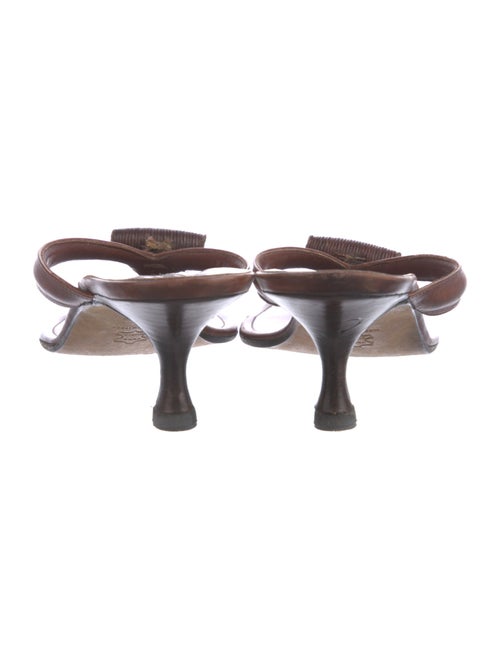 Manolo Blahnik Leather Slides