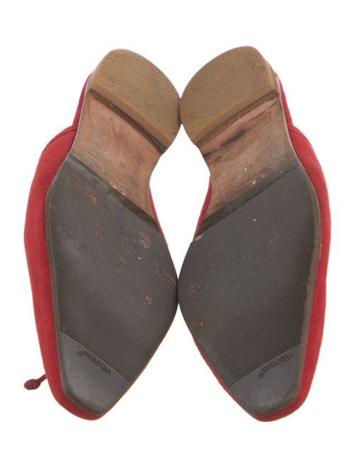 Manolo Blahnik Suede Bow Accents Mules