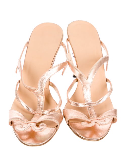 Manolo Blahnik Leather Slides