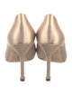 Manolo Blahnik Satin Crystal Embellishments Pumps