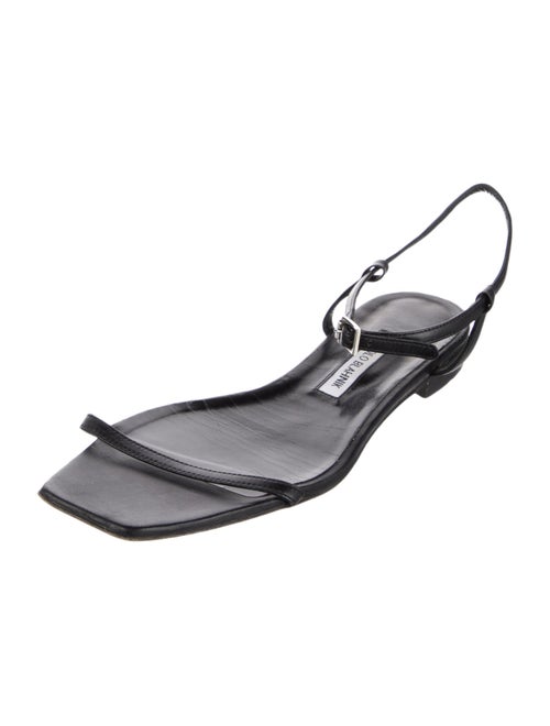 Manolo Blahnik Leather Slingback Sandals