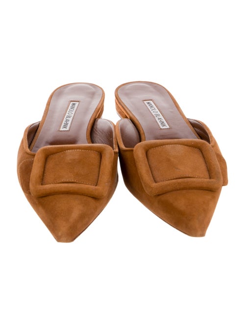 Manolo Blahnik Suede Mules