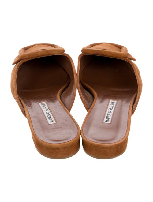 Manolo Blahnik Suede Mules