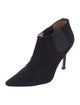 Manolo Blahnik Suede Leather Trim Embellishment Boots