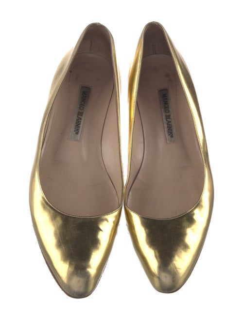 Manolo Blahnik Patent Leather Flats