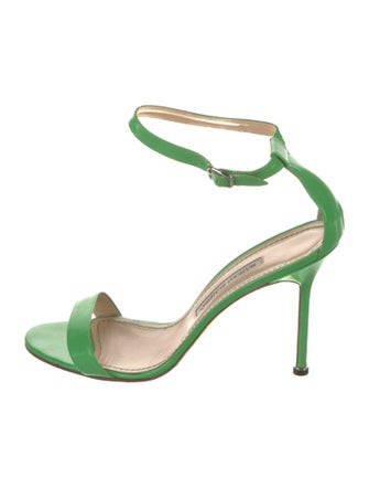 Manolo Blahnik Patent Leather Sandals