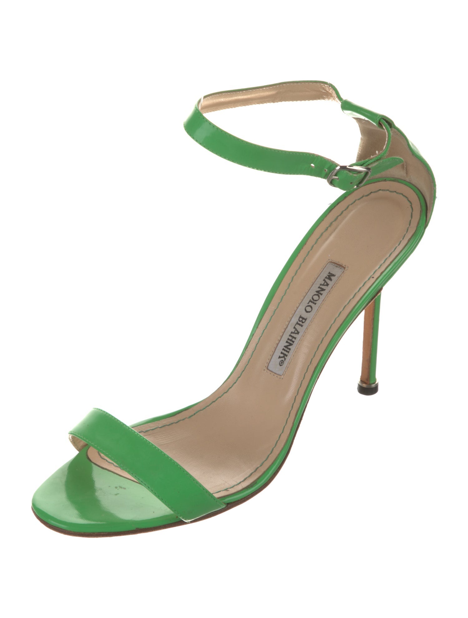 Manolo Blahnik Patent Leather Sandals
