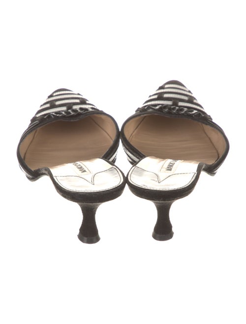 Manolo Blahnik Suede Mules