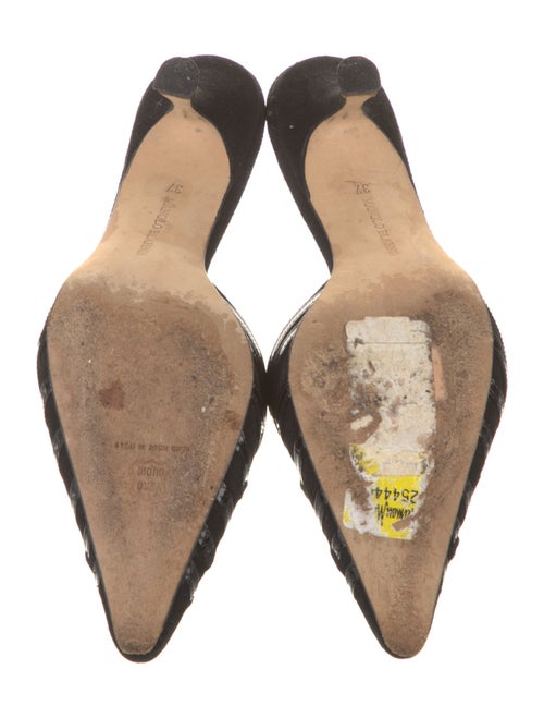 Manolo Blahnik Suede Mules