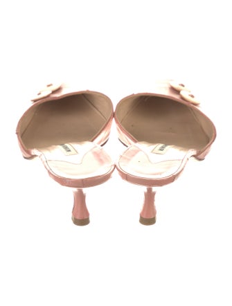 Manolo Blahnik Leather Mules
