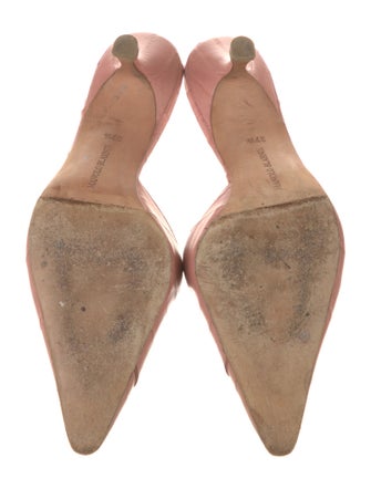 Manolo Blahnik Leather Mules