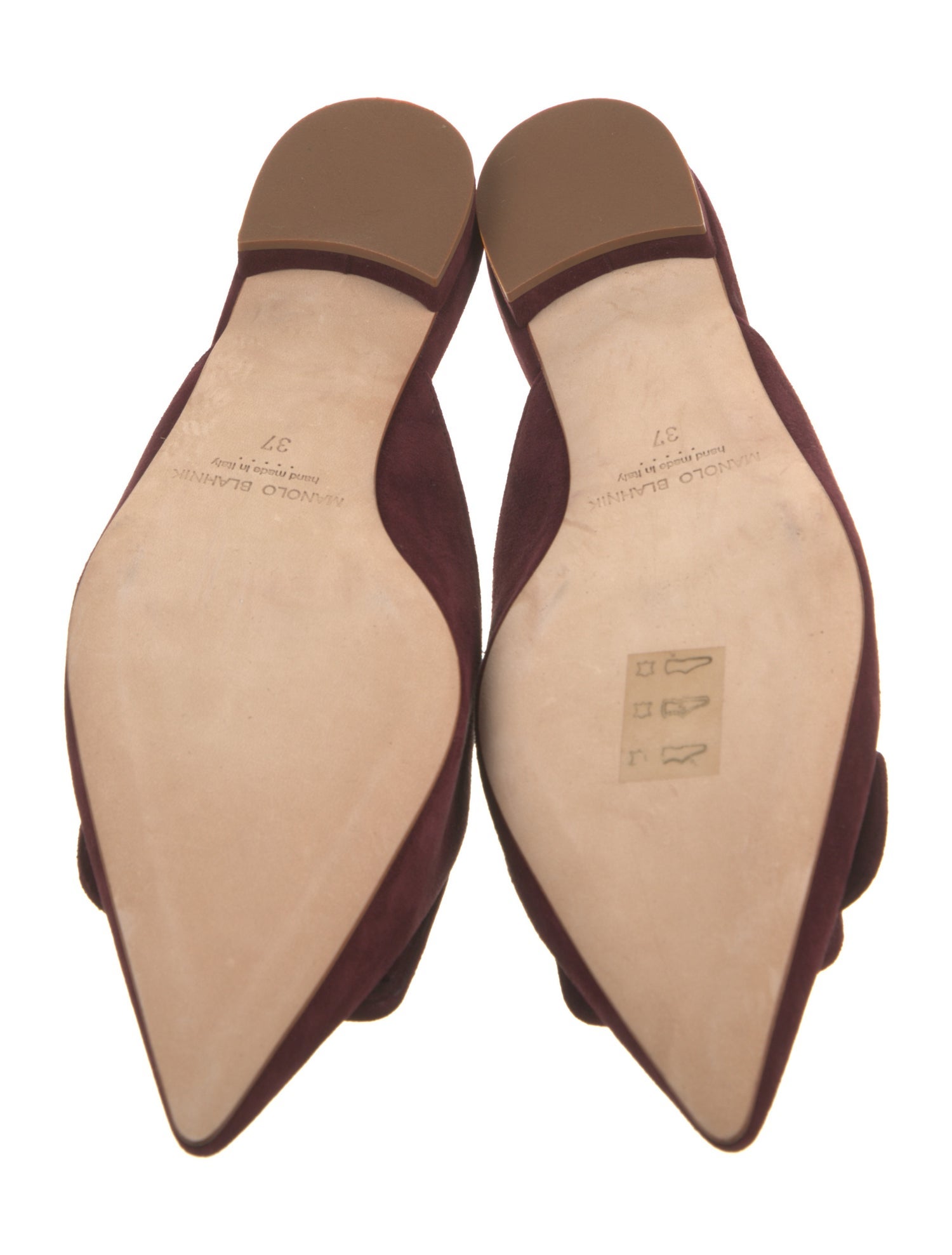 Manolo Blahnik Suede Mules