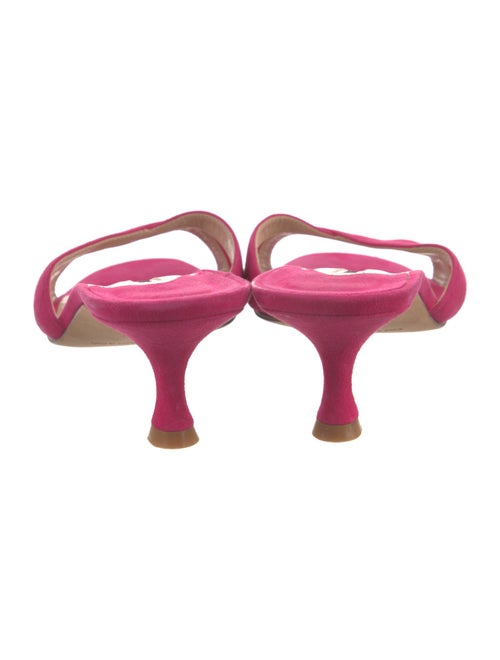 Manolo Blahnik Suede Slides