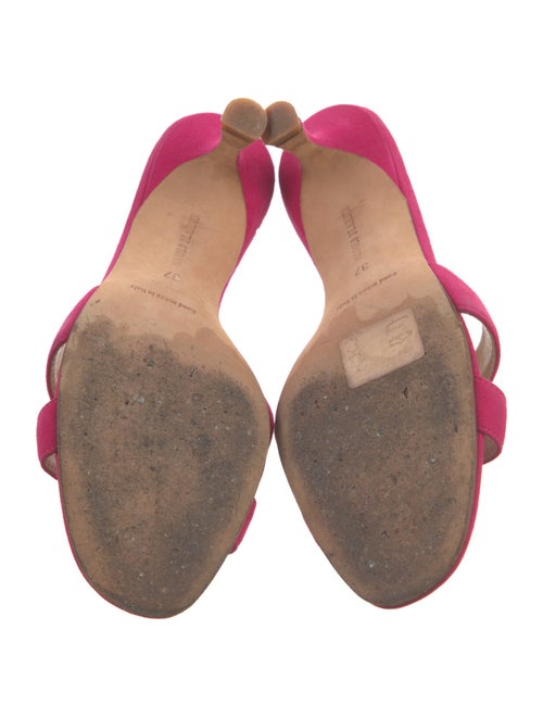 Manolo Blahnik Suede Slides