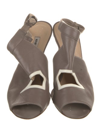Manolo Blahnik Leather Slingback Pumps