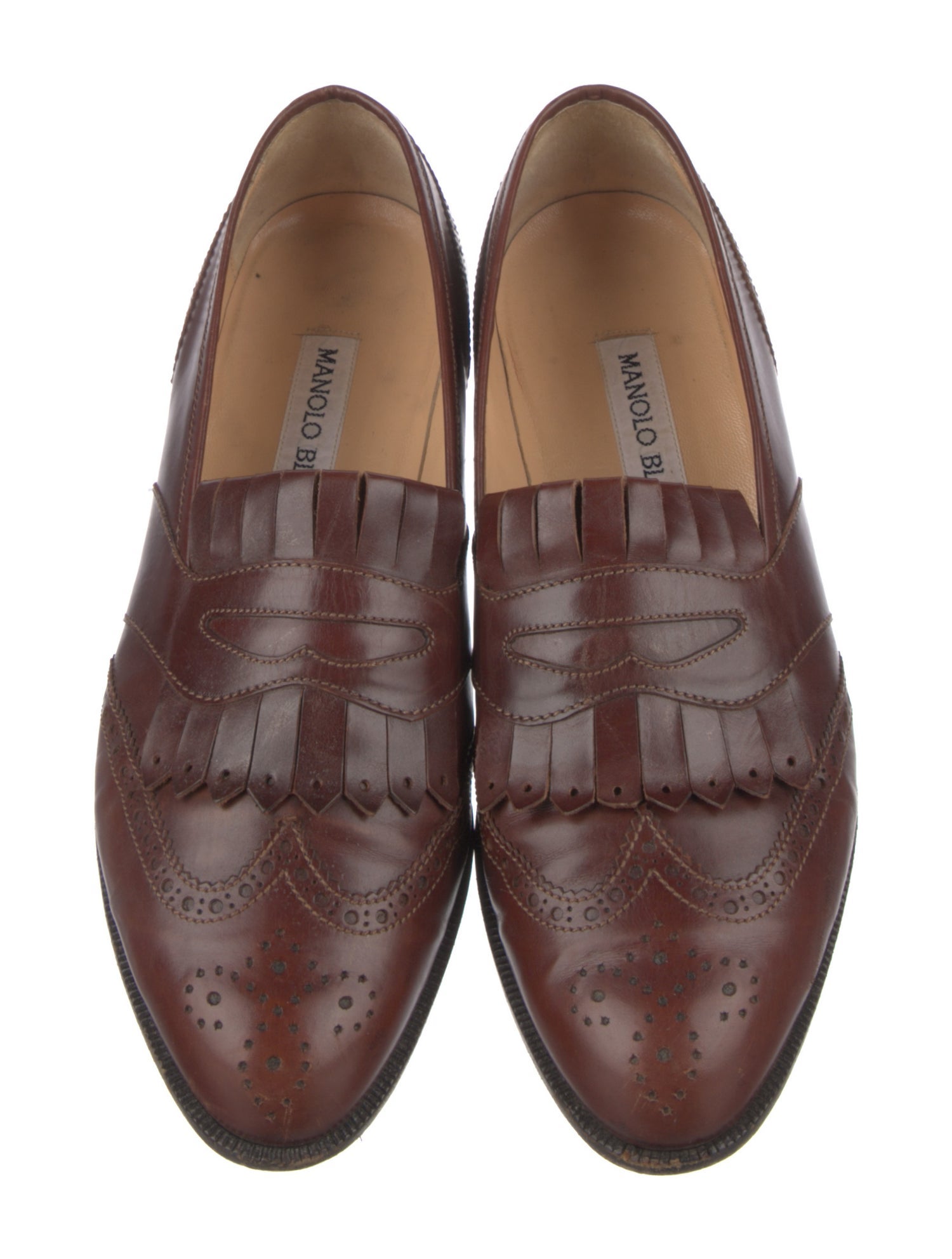 Manolo Blahnik Leather Loafers