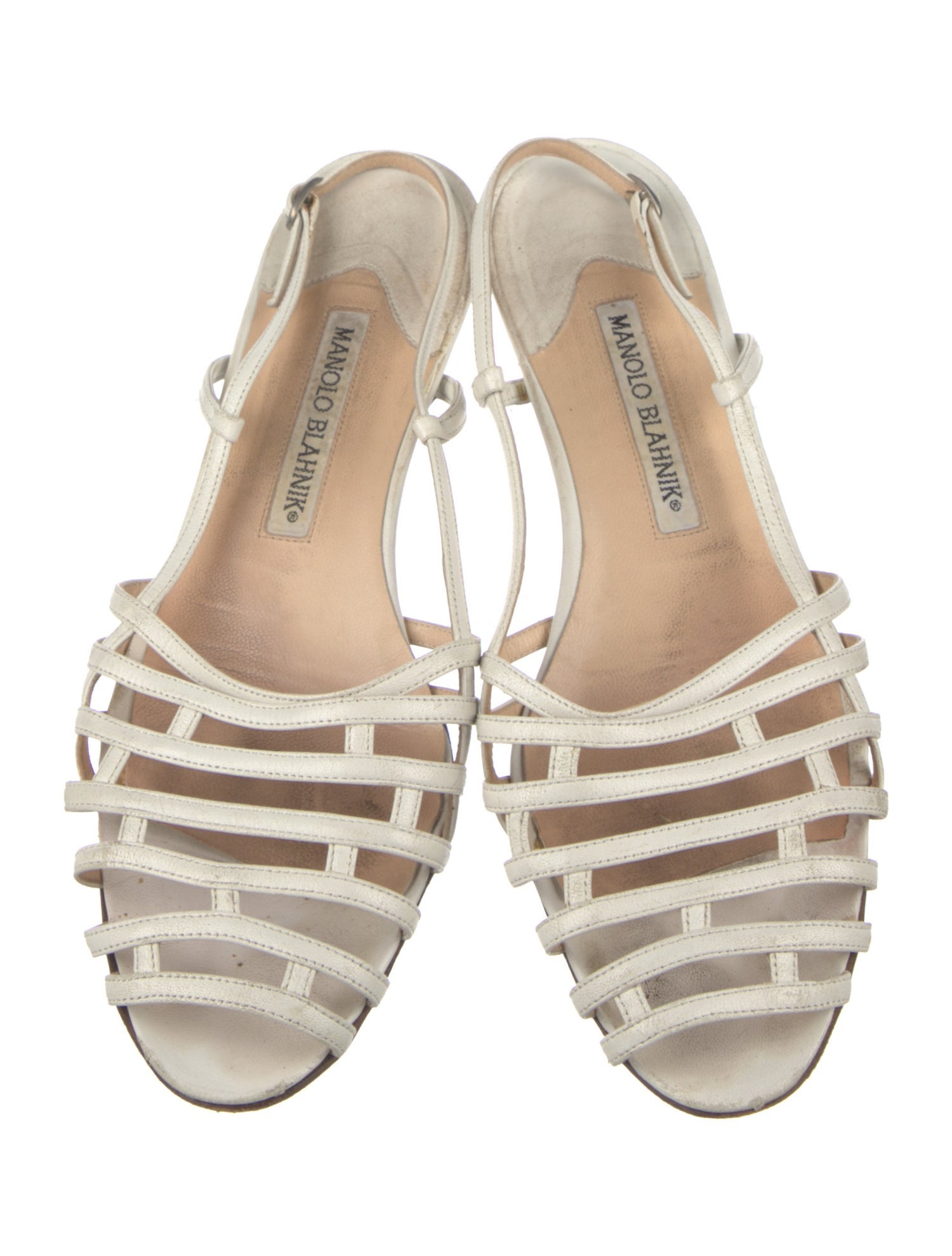 Manolo Blahnik Patent Leather Slingback Flats