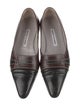 Manolo Blahnik Leather Ballet Flats