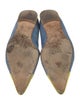 Manolo Blahnik Suede Colorblock Pattern Flats