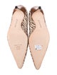 Manolo Blahnik Suede Printed D'Orsay Pumps
