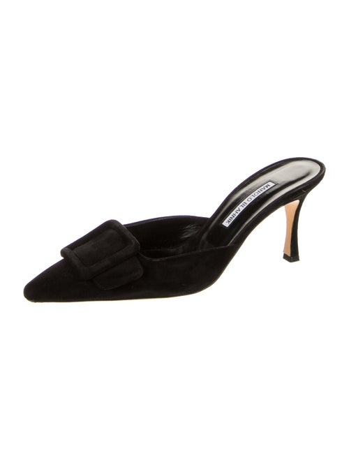 Manolo Blahnik Suede Mules