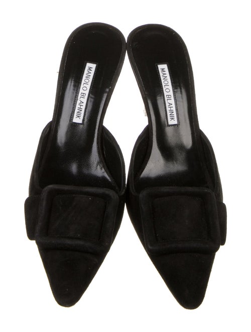 Manolo Blahnik Suede Mules