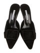 Manolo Blahnik Suede Mules