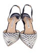 Manolo Blahnik Carolyne Leather Slingback Pumps