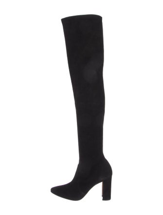 Manolo Blahnik Suede Sock Boots