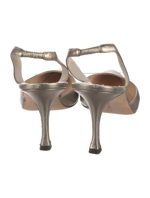 Manolo Blahnik Leather Slingback Pumps