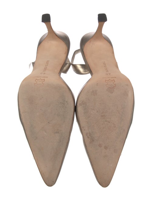 Manolo Blahnik Leather Slingback Pumps
