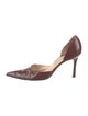 Manolo Blahnik Leather D'Orsay Pumps