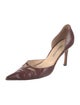 Manolo Blahnik Leather D'Orsay Pumps