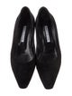 Manolo Blahnik Suede Flats