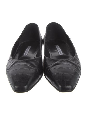Manolo Blahnik Leather Flats