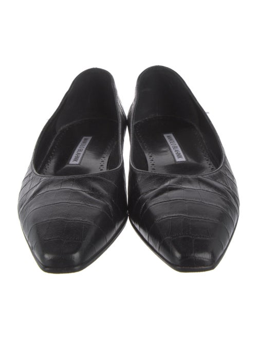 Manolo Blahnik Leather Flats