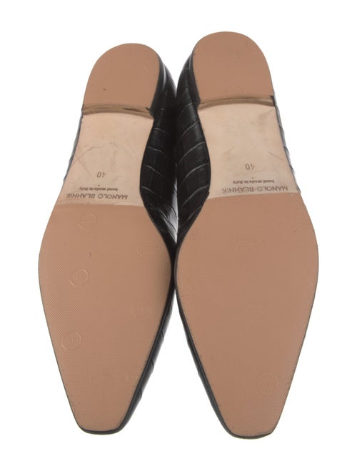 Manolo Blahnik Leather Flats