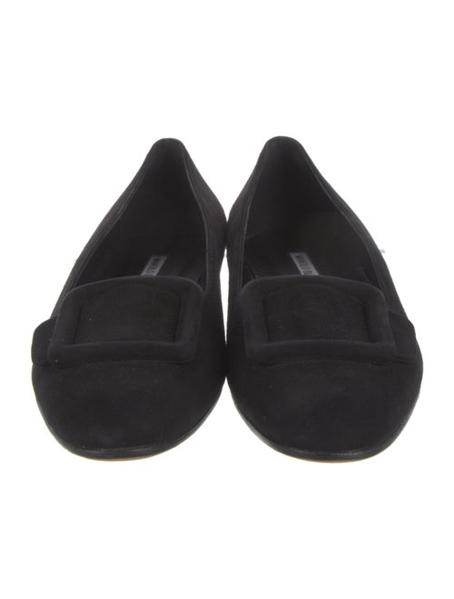 Manolo Blahnik Suede Flats