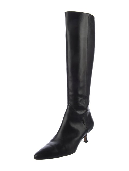Manolo Blahnik Leather Riding Boots