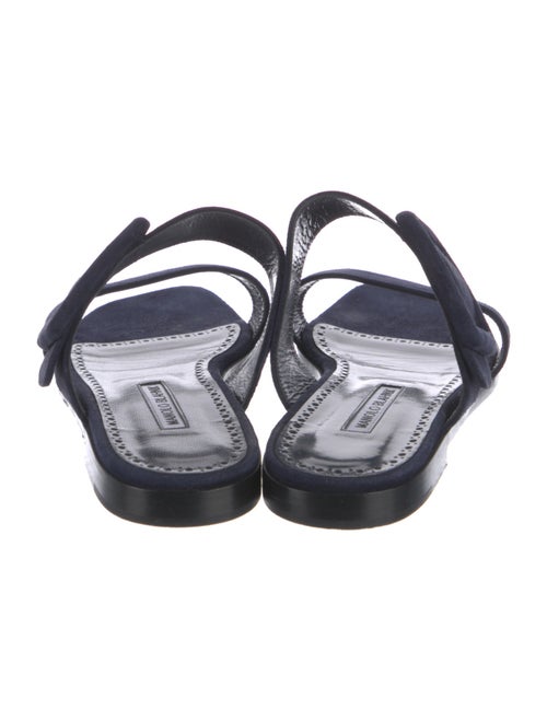 Manolo Blahnik Suede Slides