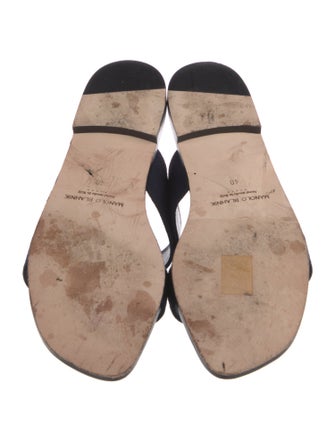 Manolo Blahnik Suede Slides