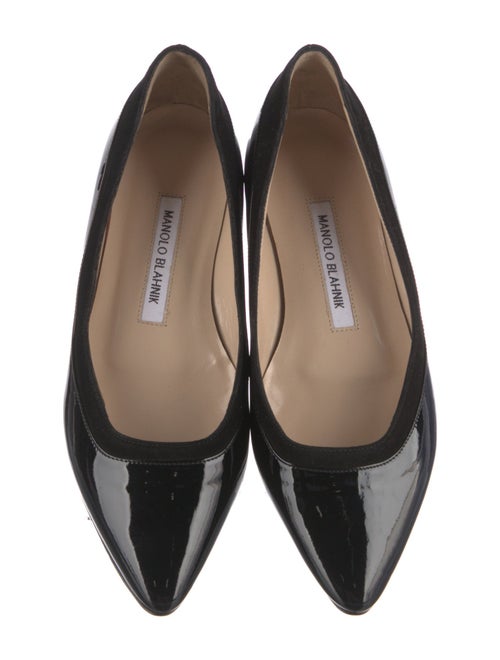 Manolo Blahnik Patent Leather Ballet Flats
