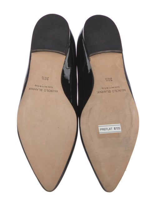 Manolo Blahnik Patent Leather Ballet Flats