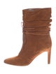 Manolo Blahnik Suede Slouch Boots