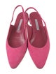 Manolo Blahnik Sawra 10 Suede Slingback Flats