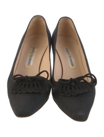 Manolo Blahnik Canvas Pumps
