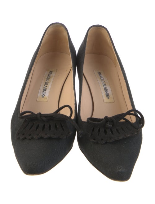 Manolo Blahnik Canvas Pumps