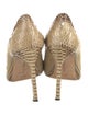 Manolo Blahnik Python Animal Print Pumps