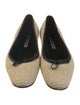 Manolo Blahnik Straw Ballet Flats